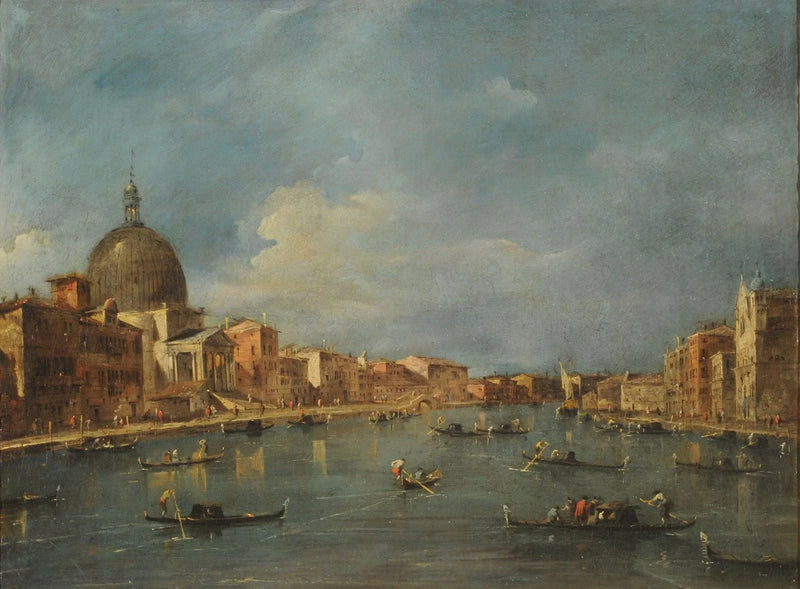 Suuri kanaali Sam Simeonen pikkukokoisena - Francesco Guardi