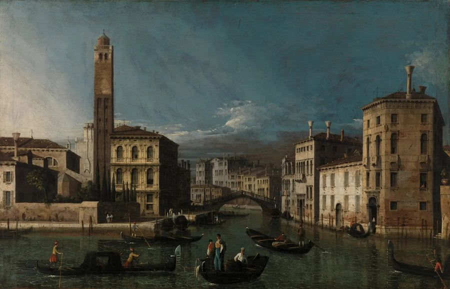 Grand Canal : San Geremia ja Cannaregon sisäänkäynti - Canaletto