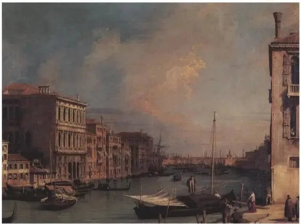 Grand Canal itäiseltä puolelta Campo S. Vio - Canaletto