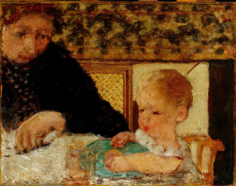 Isoäiti lapsen kanssa - Pierre Bonnard