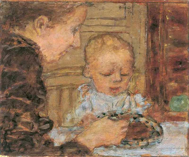Isoäiti ja lapsi - Pierre Bonnard