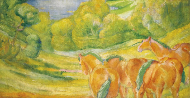 Suuri Maisema I - Franz Marc