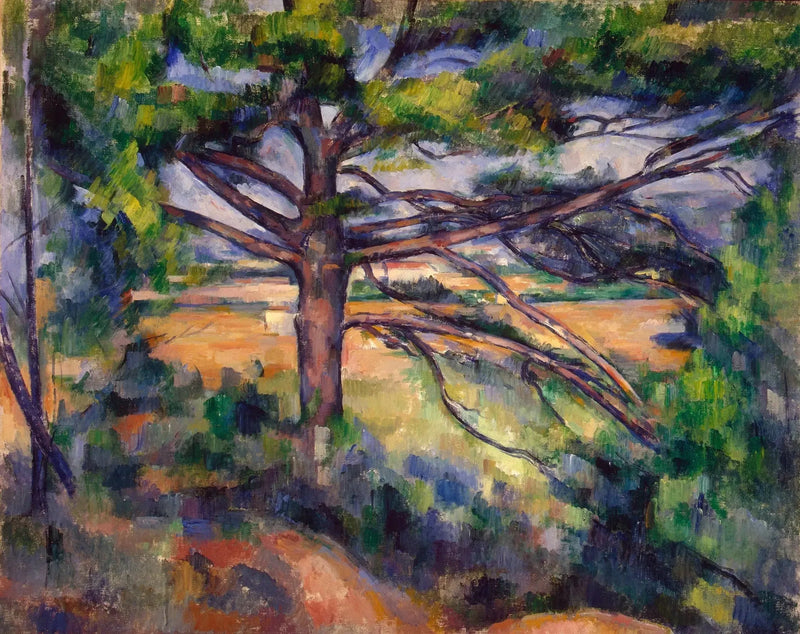 Suuri mänty ja punaiset maat - Paul Cézanne