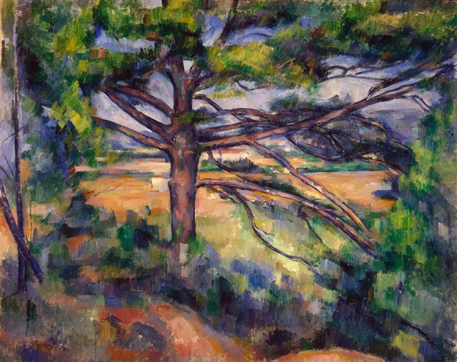 Suuri mänty ja punaiset maat - Paul Cézanne