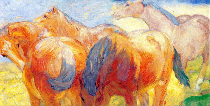 Suuri hevostaulu Lenggries I - Franz Marc