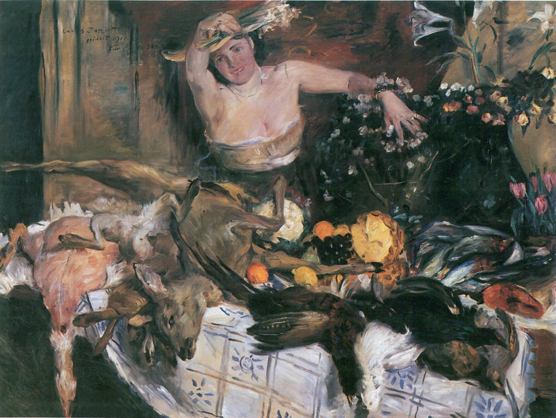 Suuri asetelma hahmon kanssa, syntymäpäivävalokuva - Lovis Corinth