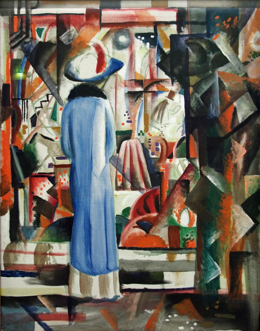 Suuri kiiltävä vitriini - August Macke