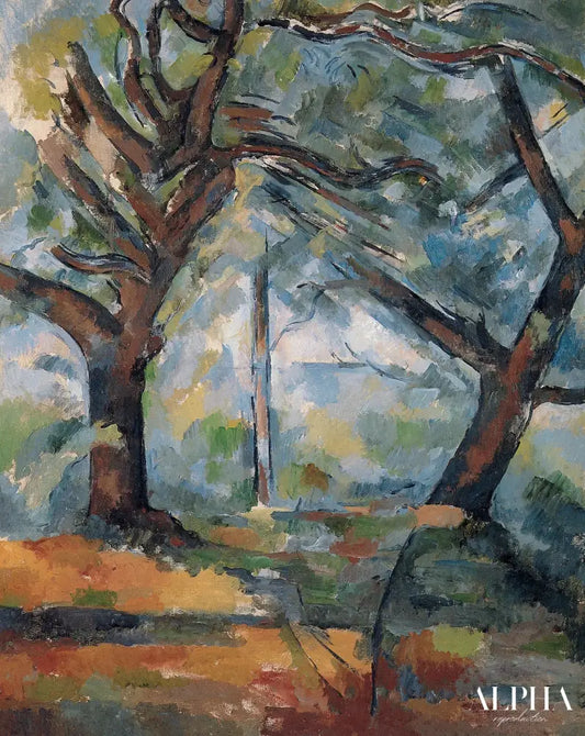 Grands arbres - Paul Cézanne - Reproductions de tableaux et peintures haut de gamme