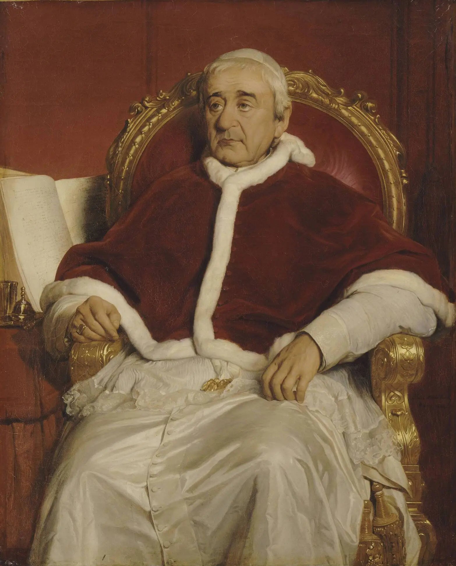 Grégoire XVI, pape (1765-1846) - Paul Delaroche image 1 tableau peint à l’huile sur toile