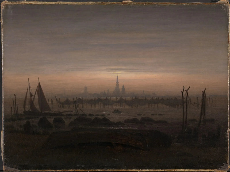 Greifswald kuutamossa - Caspar David Friedrich