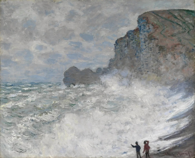 Huono sää Étretat W826 - Claude Monet