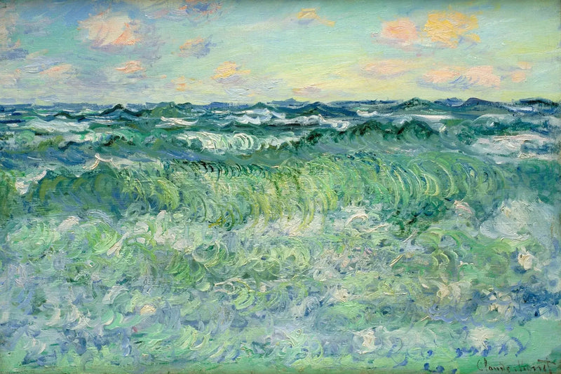 Isot meret Pourville W1444:ssä - Claude Monet