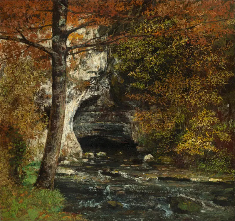 Metsän luola - Gustave Courbet