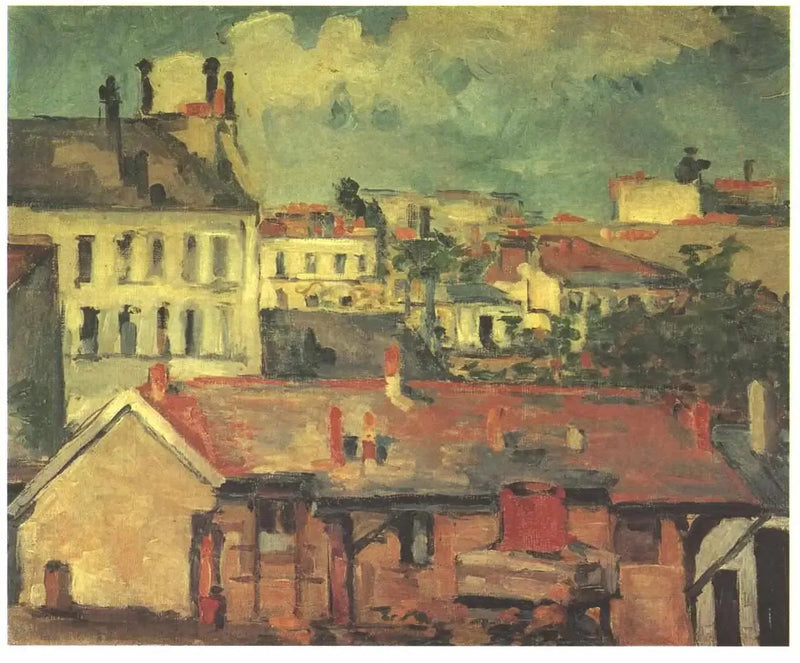 Taloryhmä – Katot - Paul Cézanne