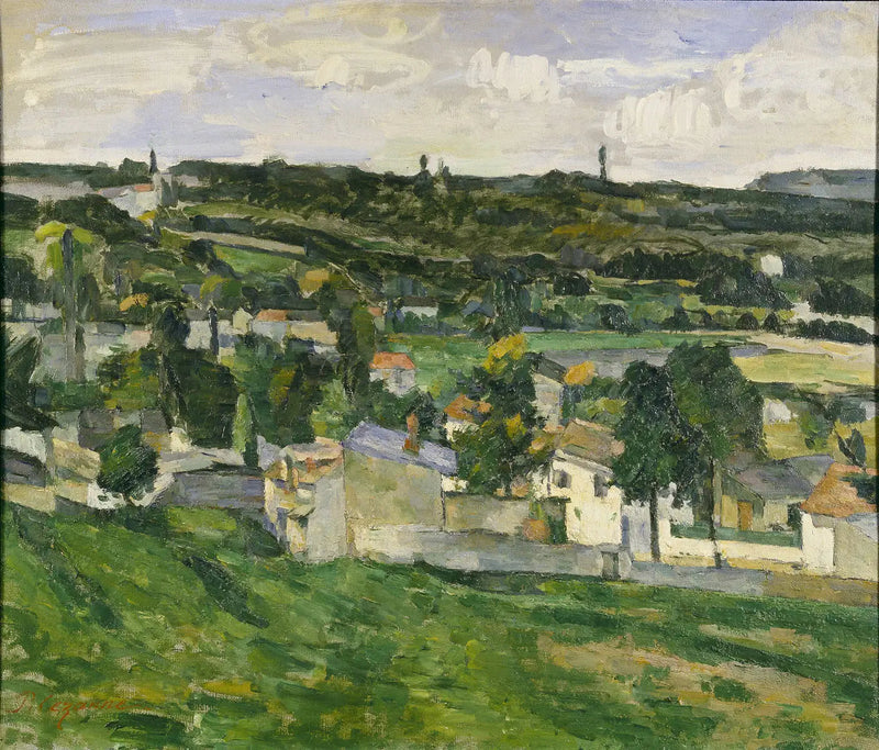 Taloryhmä, Île-de-Francen maisema - Paul Cézanne
