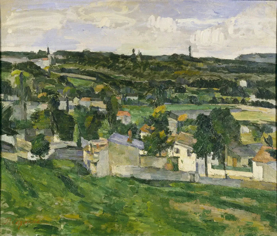 Taloryhmä, Île-de-Francen maisema - Paul Cézanne
