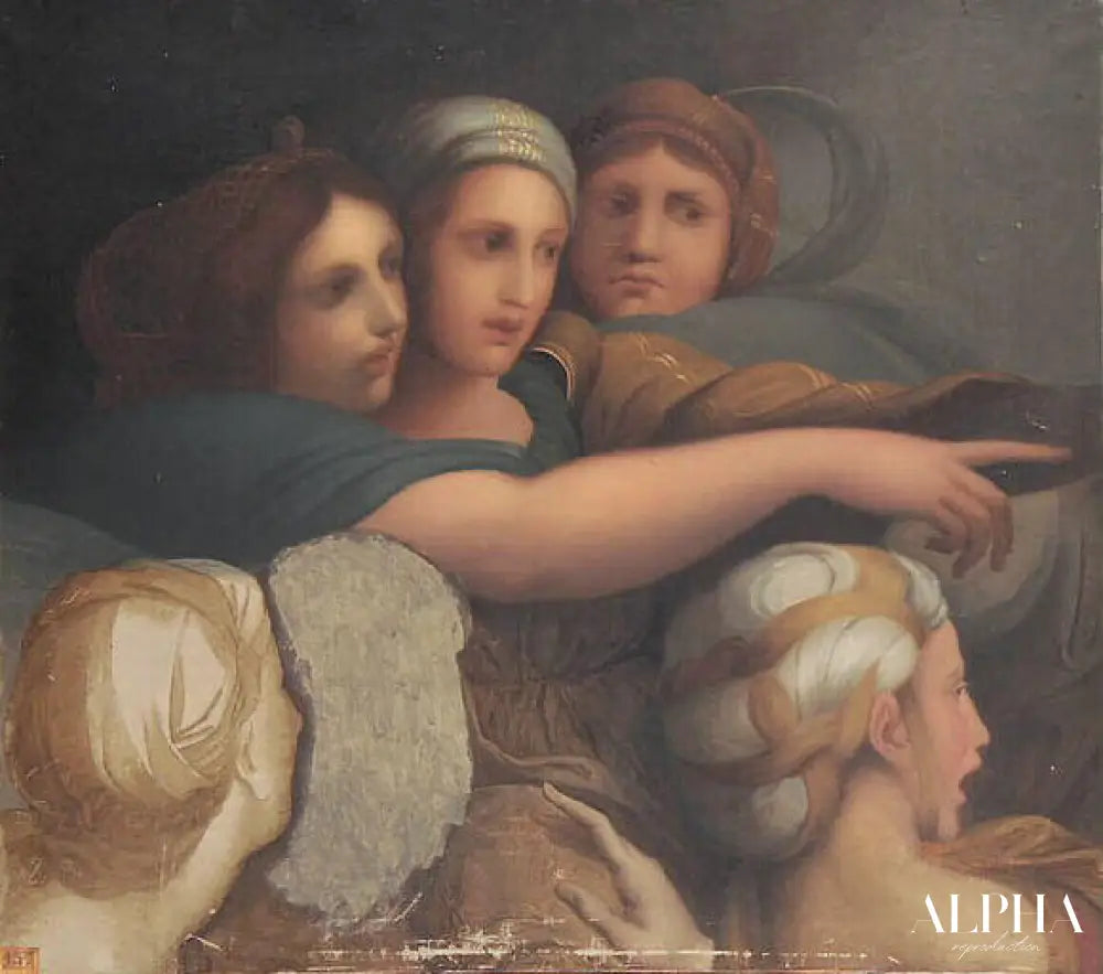 Groupe des femmes - Jean-Auguste-Dominique Ingres - Reproductions de tableaux et peintures haut de gamme