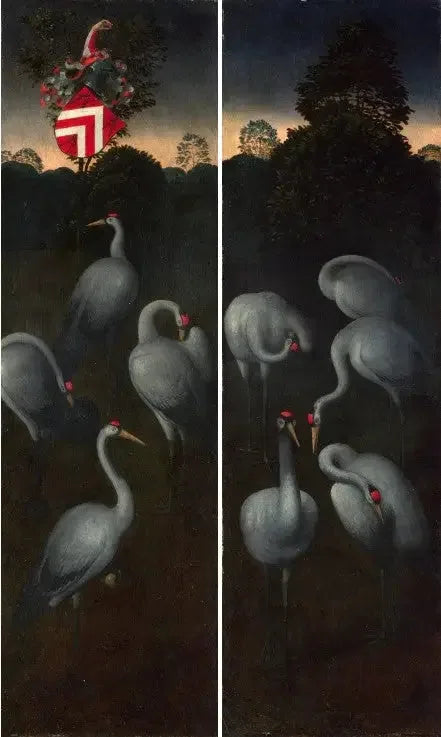 Ruumis armoirien kanssa - Hans Memling