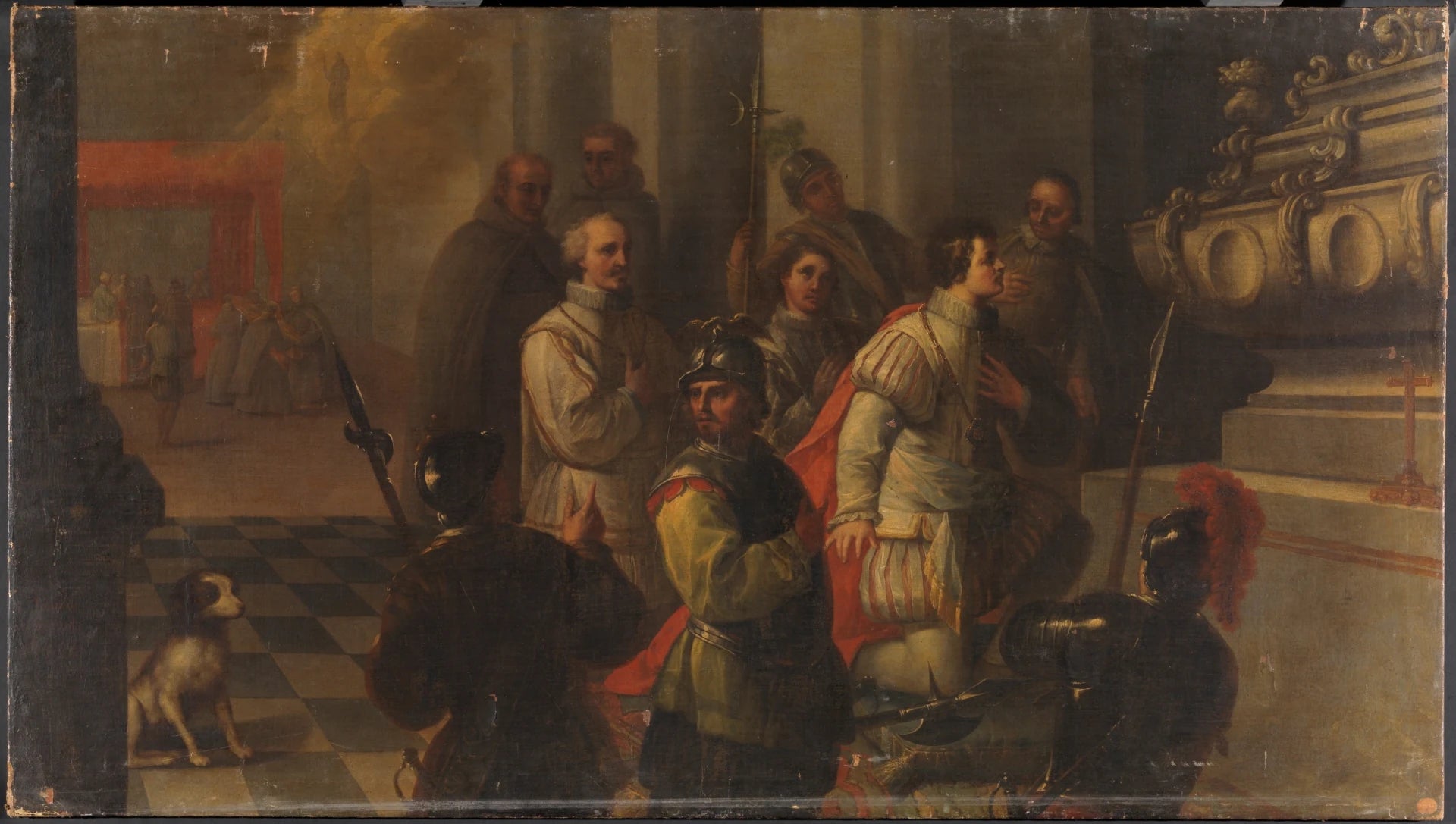 Guérison et action de grâce du prince Charles. Série de la vie de San Diego de Alcalá - Juan García de Miranda