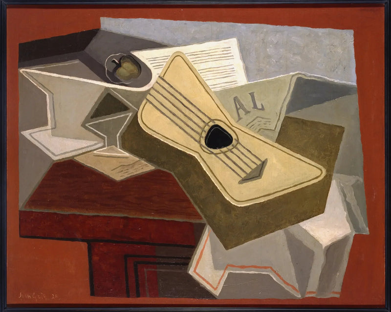 Kitara ja lehti - Juan Gris