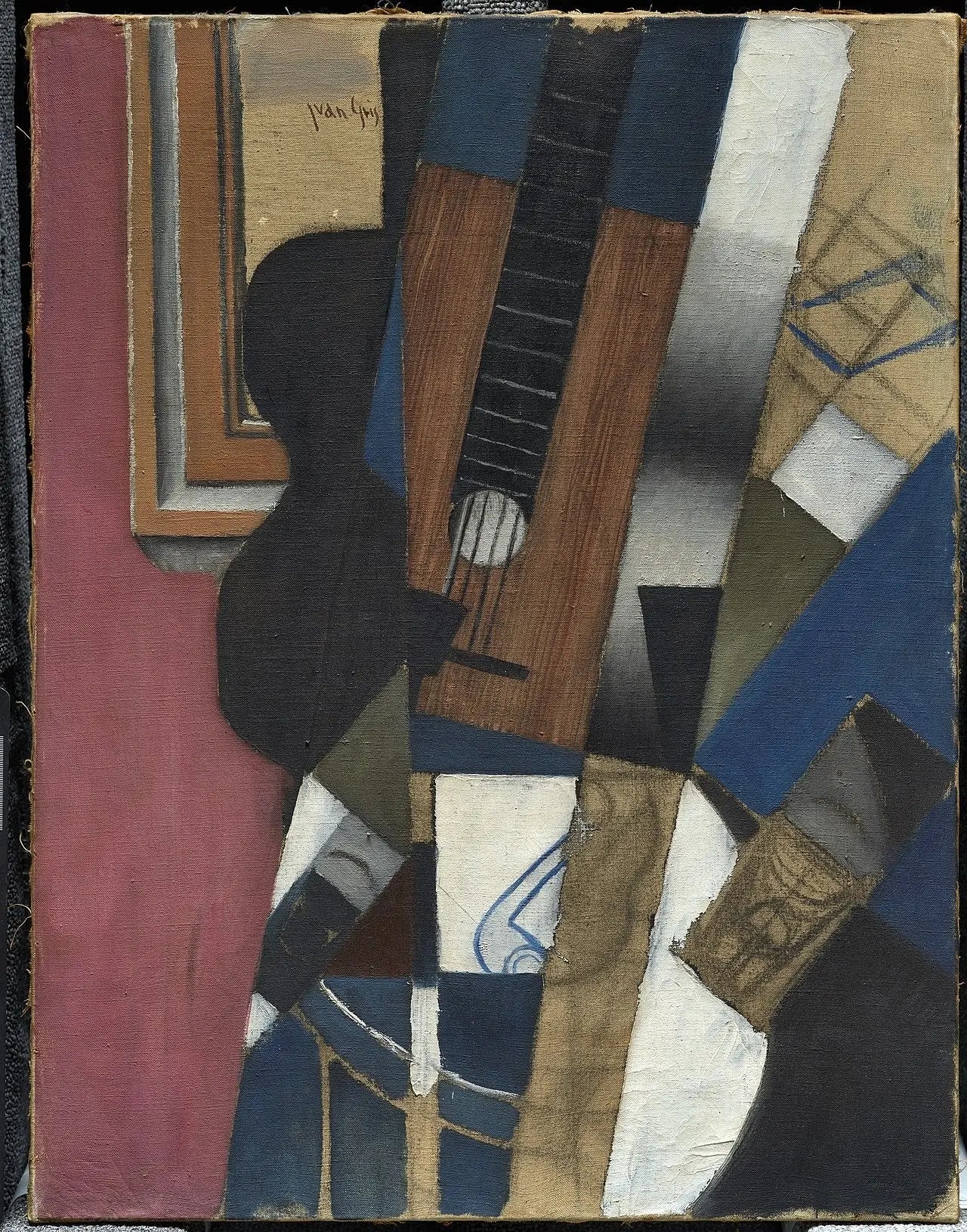 Guitare et tuyaux - Juan Gris - Alpha Reproduction
