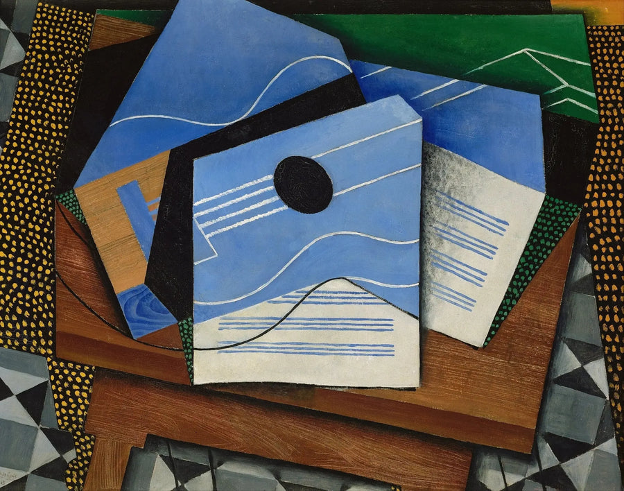 Kitara pöydällä - Juan Gris