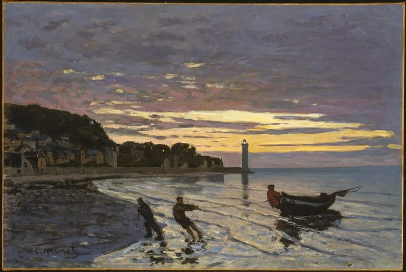 Veneen haussa Honfleur W37 - Claude Monet
