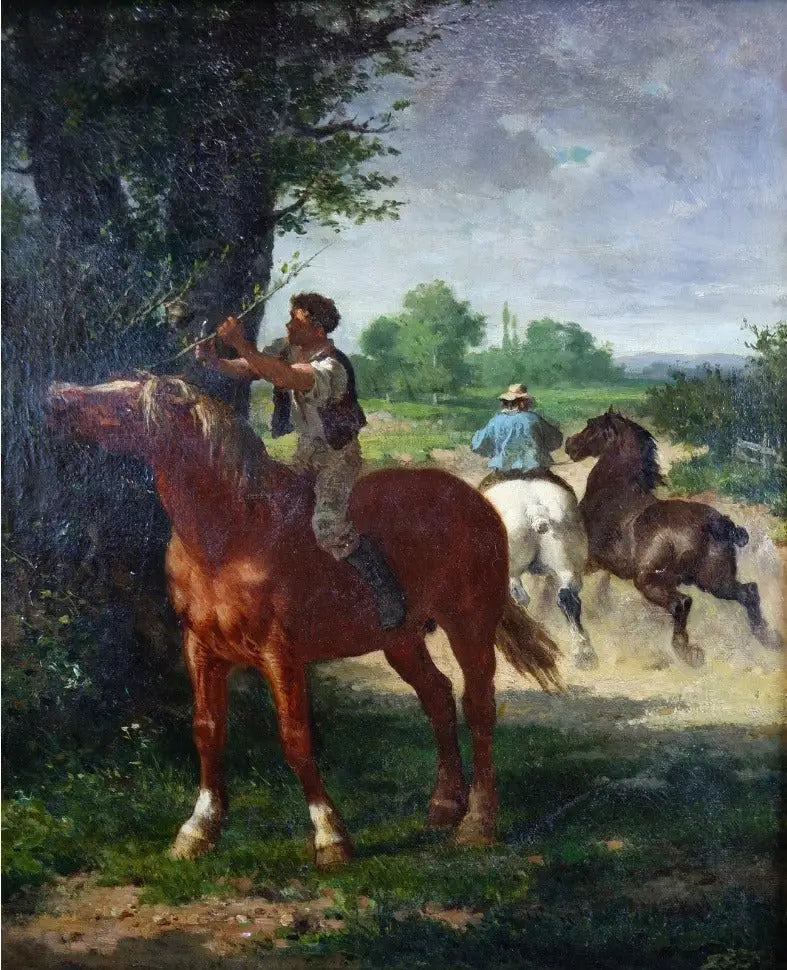 Ratsastajan pysähdys - Rosa Bonheur