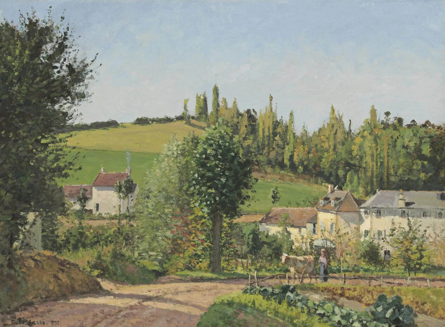 Pontoisen ympäristön maalaistalo - Camille Pissarro