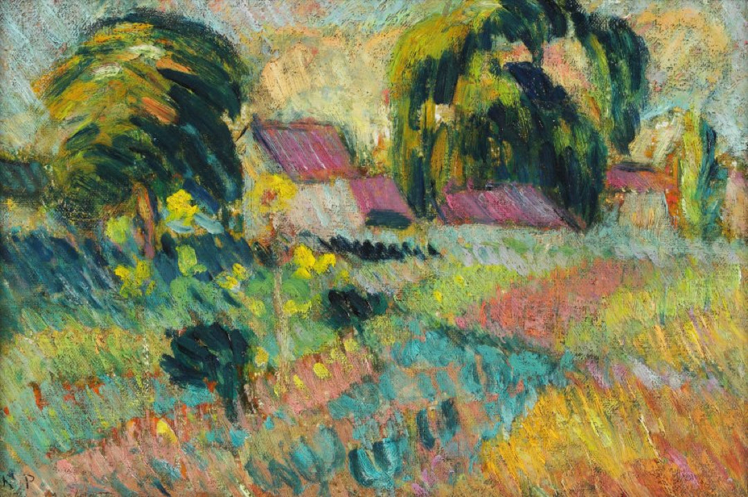 Hameau des environs de Rouen - Robert Antoine Pinchon - Alpha Reproduction