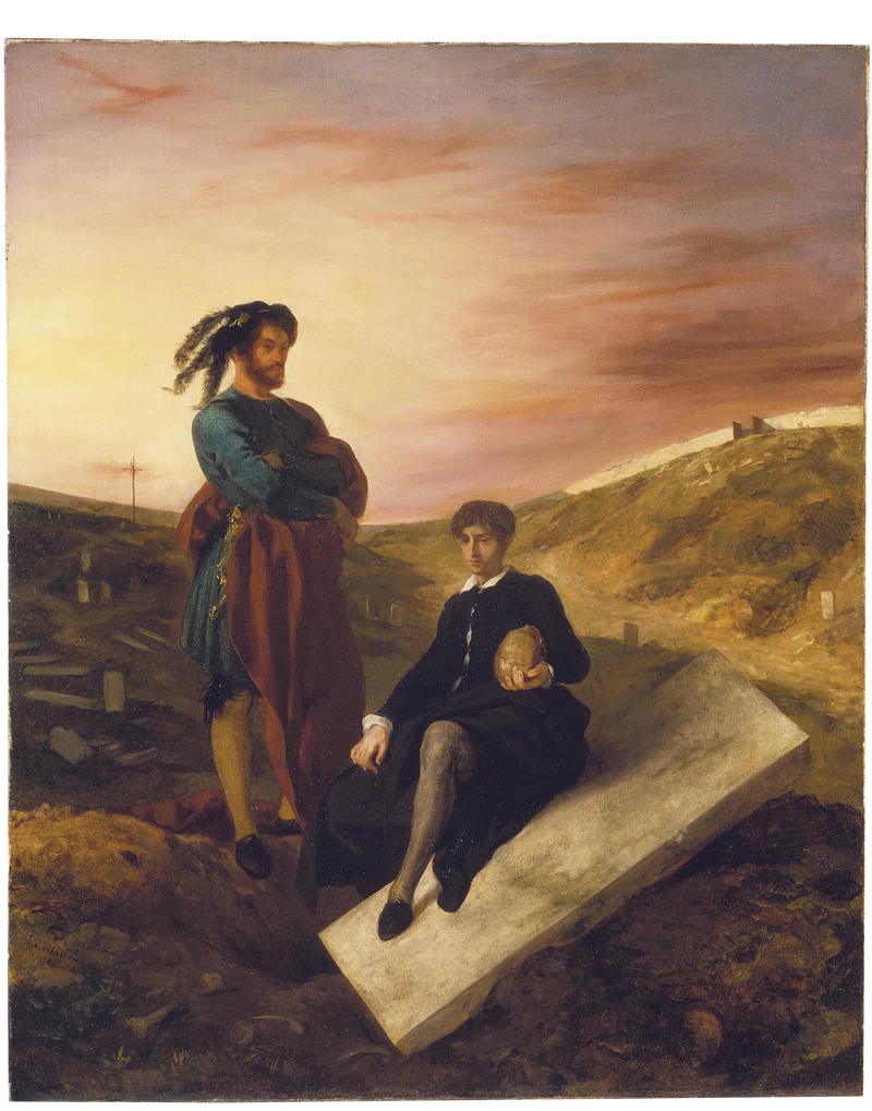 Hamlet ja Horatio hautausmaalla - Eugène Delacroix