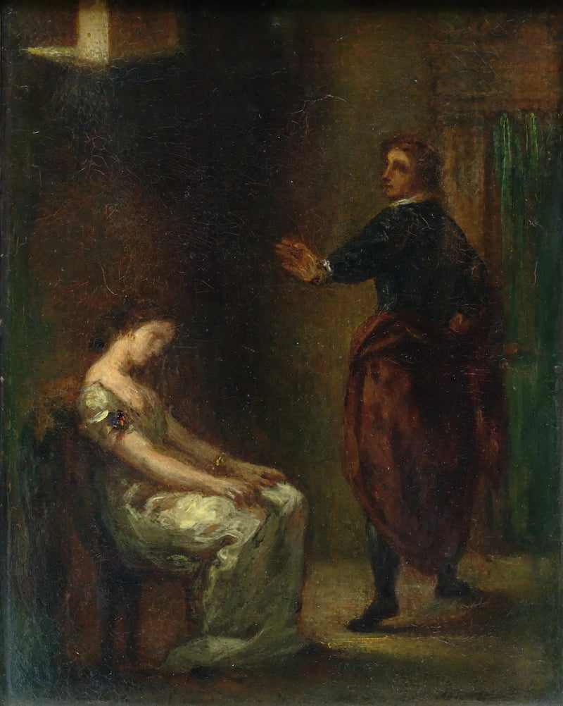Hamlet ja Ofelia - Eugène Delacroix