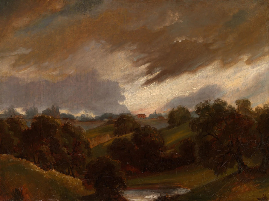 Hampstead, myrskyinen taivas - John Constable