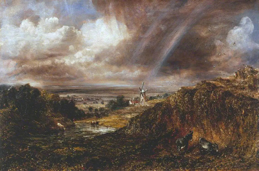 Hampstead Heath sateenkaaren kanssa - John Constable