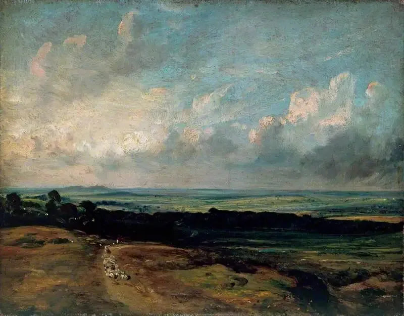 Hampstead Heath, Harrow kaukana - John Constable