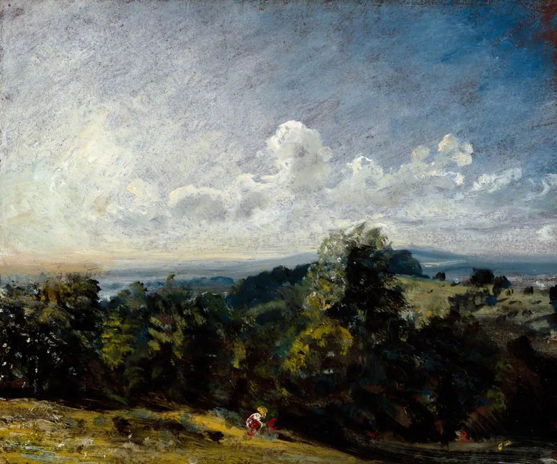 Hampstead Heath, näkymä länteen kohti Harrow I - John Constable