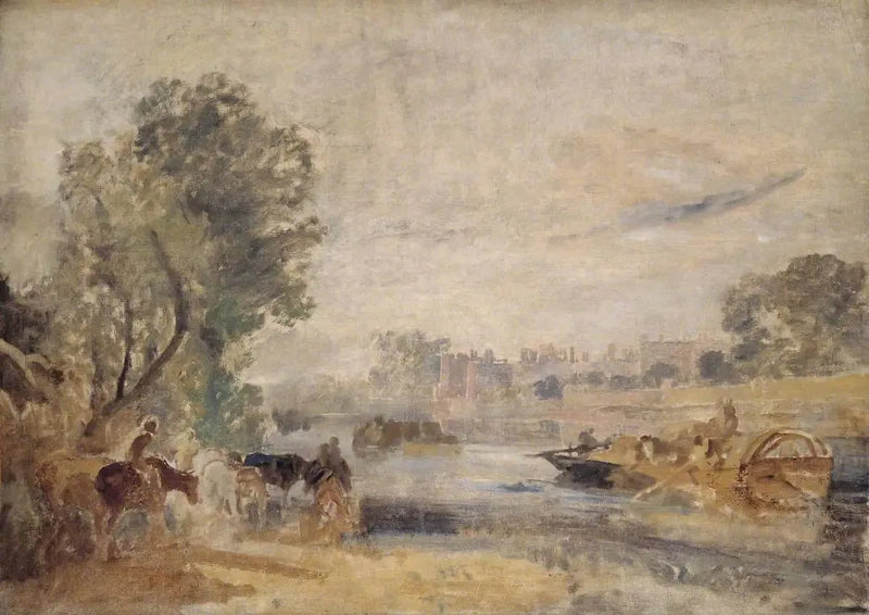 Hampton Court Thamesilta - J. M. W. Turner