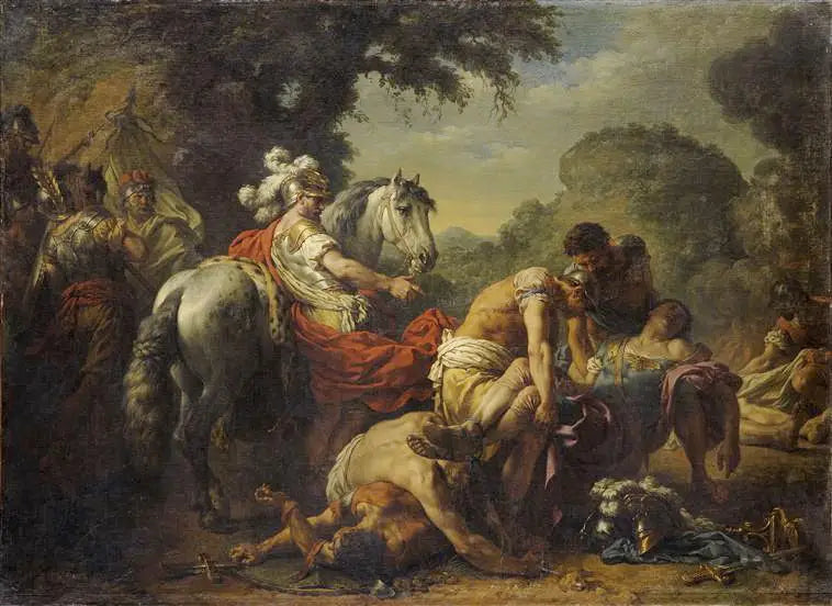 Hannibal löytänyt Marcelluksen ruumiin - Louis Jean François Lagrenée
