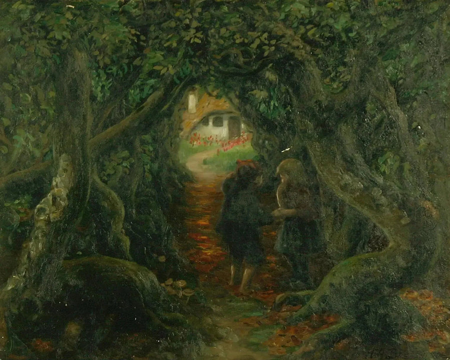 Hansel ja Gretel noidalla. - H. A. Brendekilde