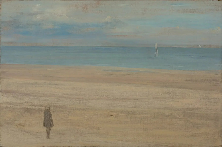 Harmonia sinisessä ja hopeassa: Trouville - James Abbott McNeill Whistler