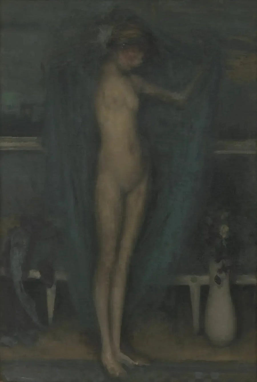 Harmonia sinisessä ja kullassa: Pieni sininen tyttö - James Abbott McNeill Whistler
