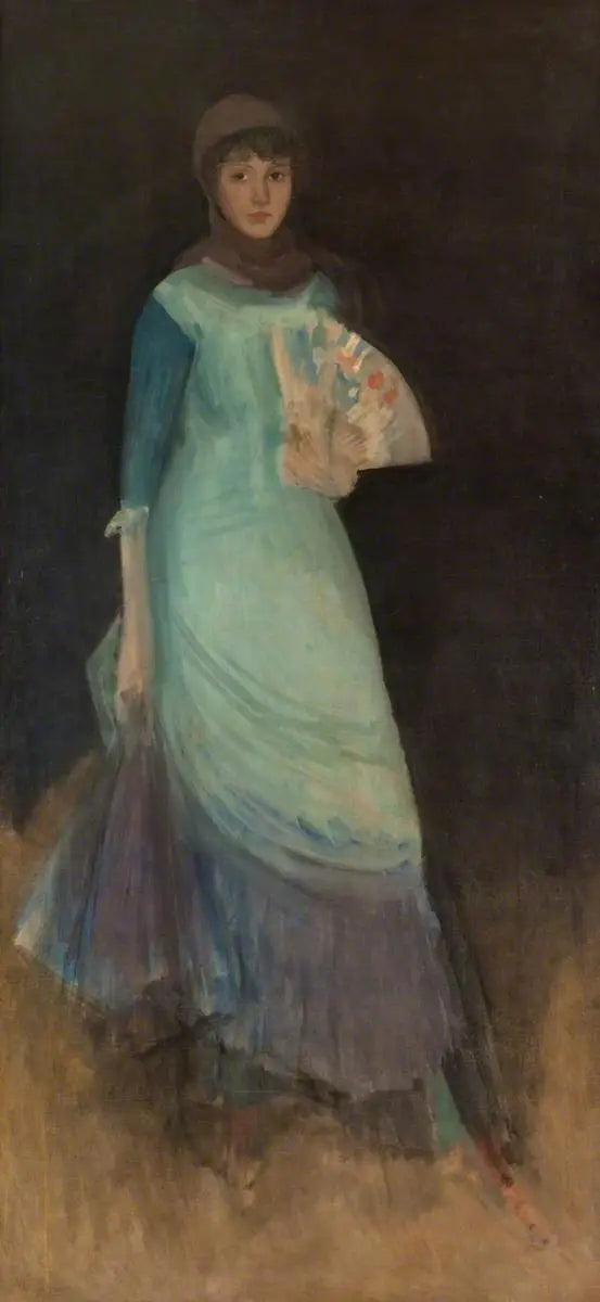 Harmonia sinisessä ja violetissa: Neiti Finch - James Abbott McNeill Whistler