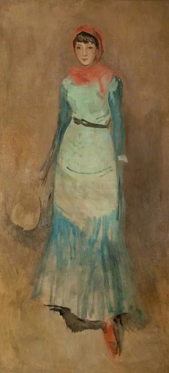 Koralli- ja siniharmonia: Neiti Finch - James Abbott McNeill Whistler