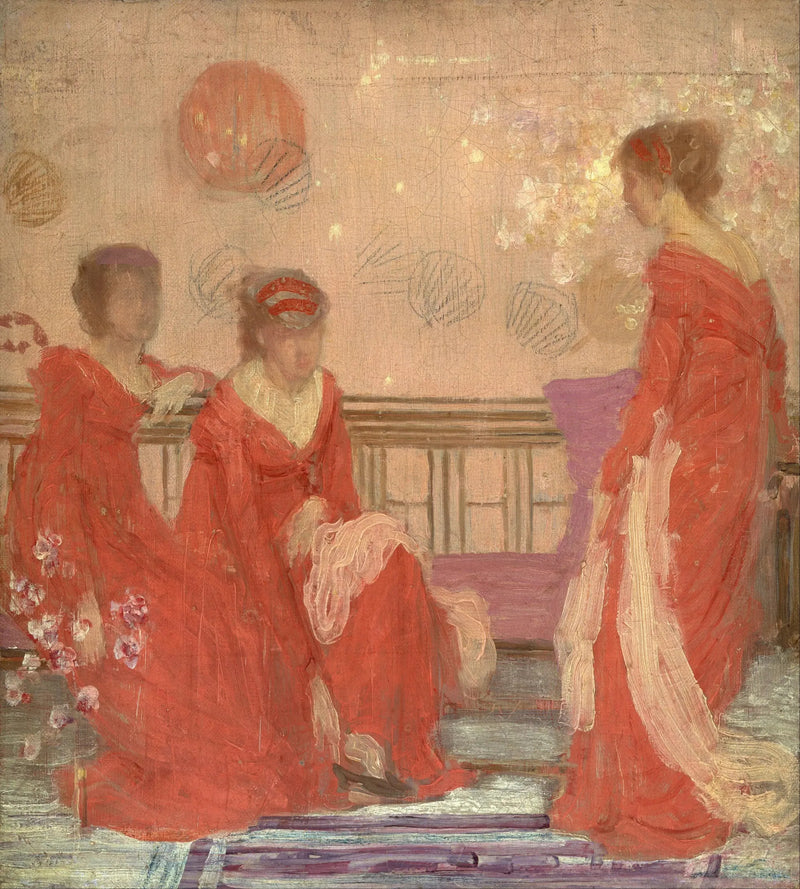Harmonia värissä liha ja punainen - James Abbott McNeill Whistler