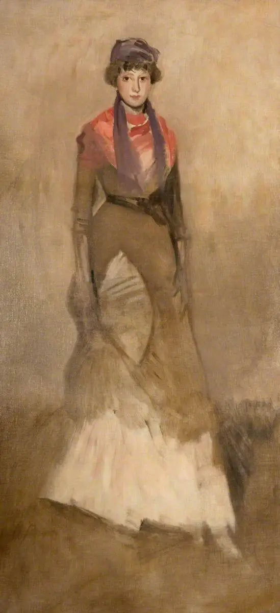 Värien harmonia fauve ja violetti: Neiti Finch - James Abbott McNeill Whistler