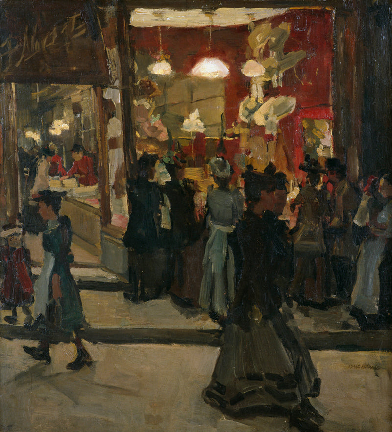 Hatterie Mars Nieuwendijkissä Amsterdamissa - Isaac Israels