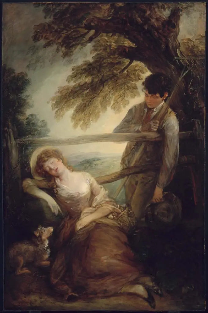 Haymaker ja nukahtanut tyttö - Thomas Gainsborough