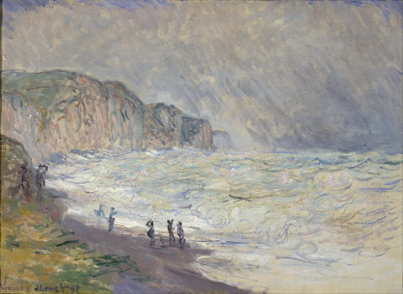 Karkea meri Pourvillessä, NMWA W1444 - Claude Monet