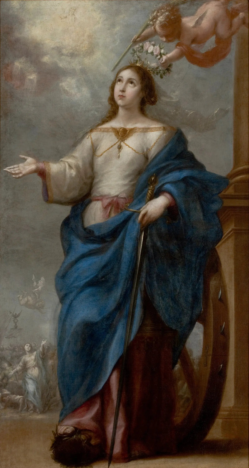 Pyhä Katariina Aleksandriasta - Bartolomé Esteban Murillo