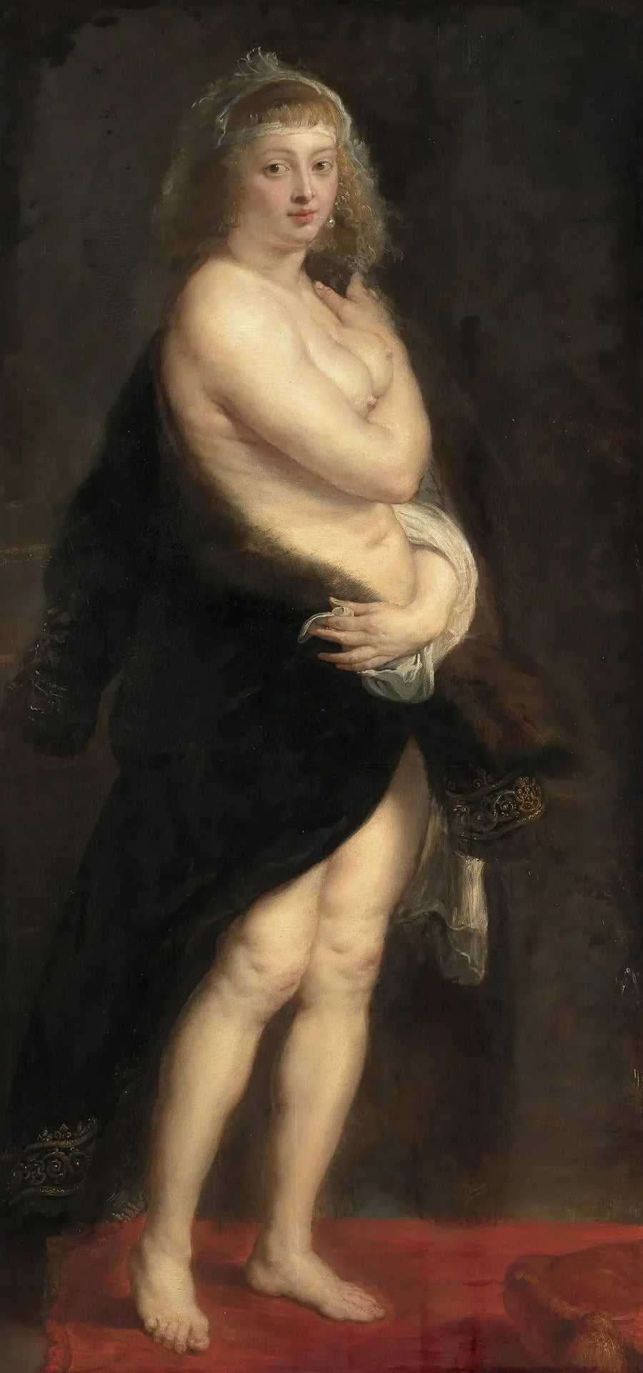 Hélène Fourment uima-altaasta poistuessaan - Peter Paul Rubens